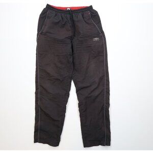 Vintage 90s Umbro Mens Medium Thrashed Lined Soccer Microfiber Warm Up Pants